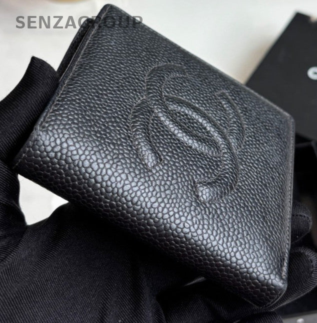 CHANEL CC Wallet Calfskin Black