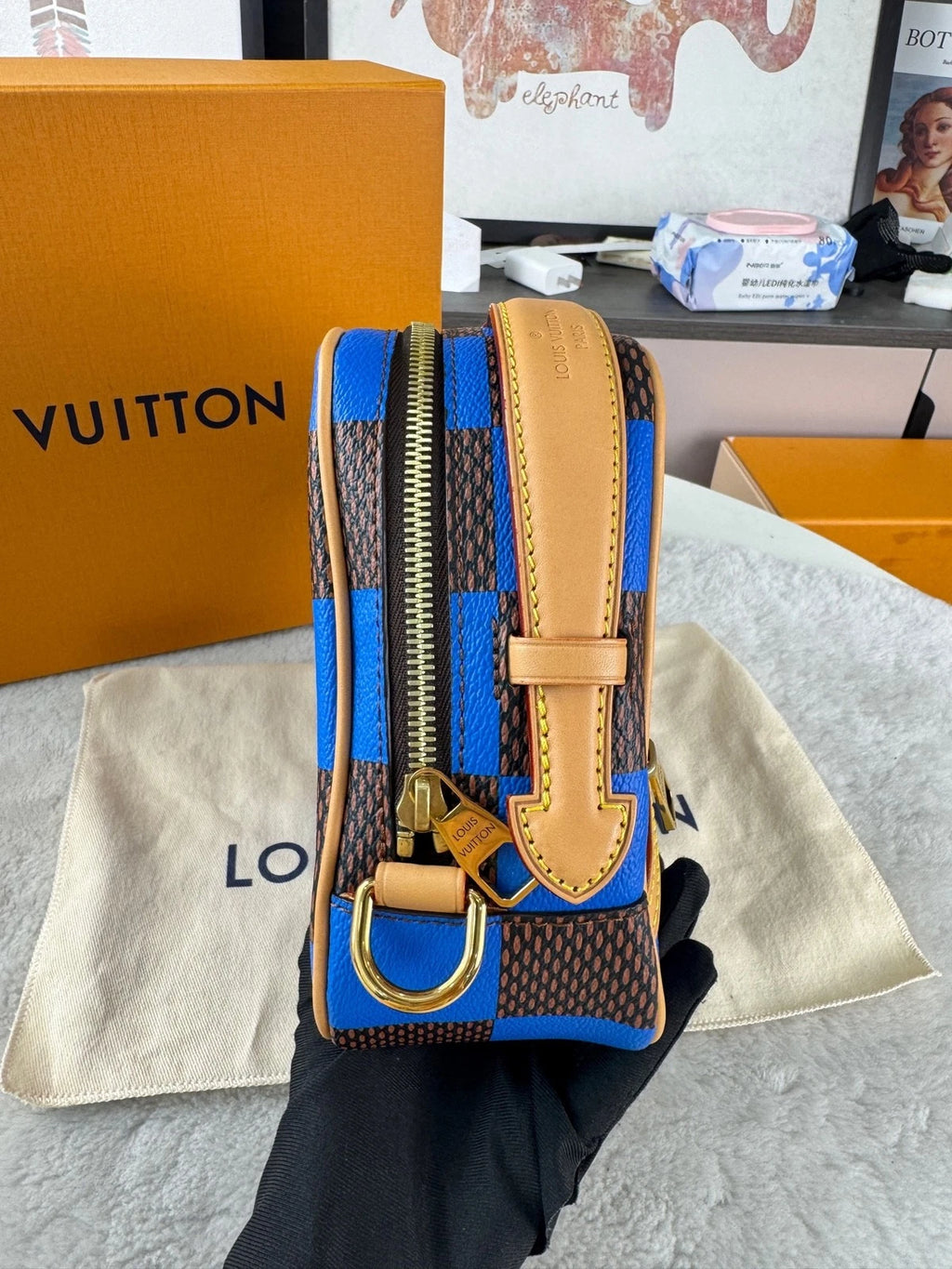 Louis Vuitton Canvas Crossbody Messenger Bag For Women