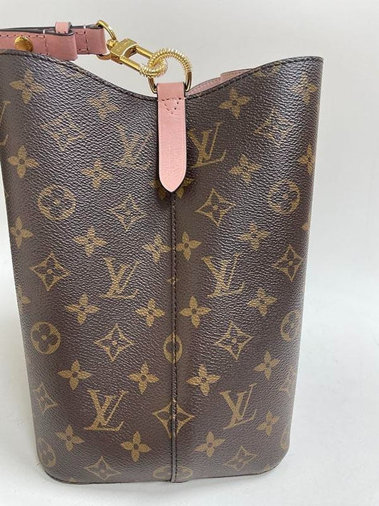 Louis Vuitton NeoNoe Shoulder bucket Bag MM Brown Canvas Monogram Women Classic