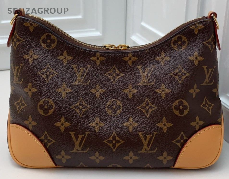 Louis Vuitton Monogram Chain Shoulder Bag Crossbody Brown Used Women Classic