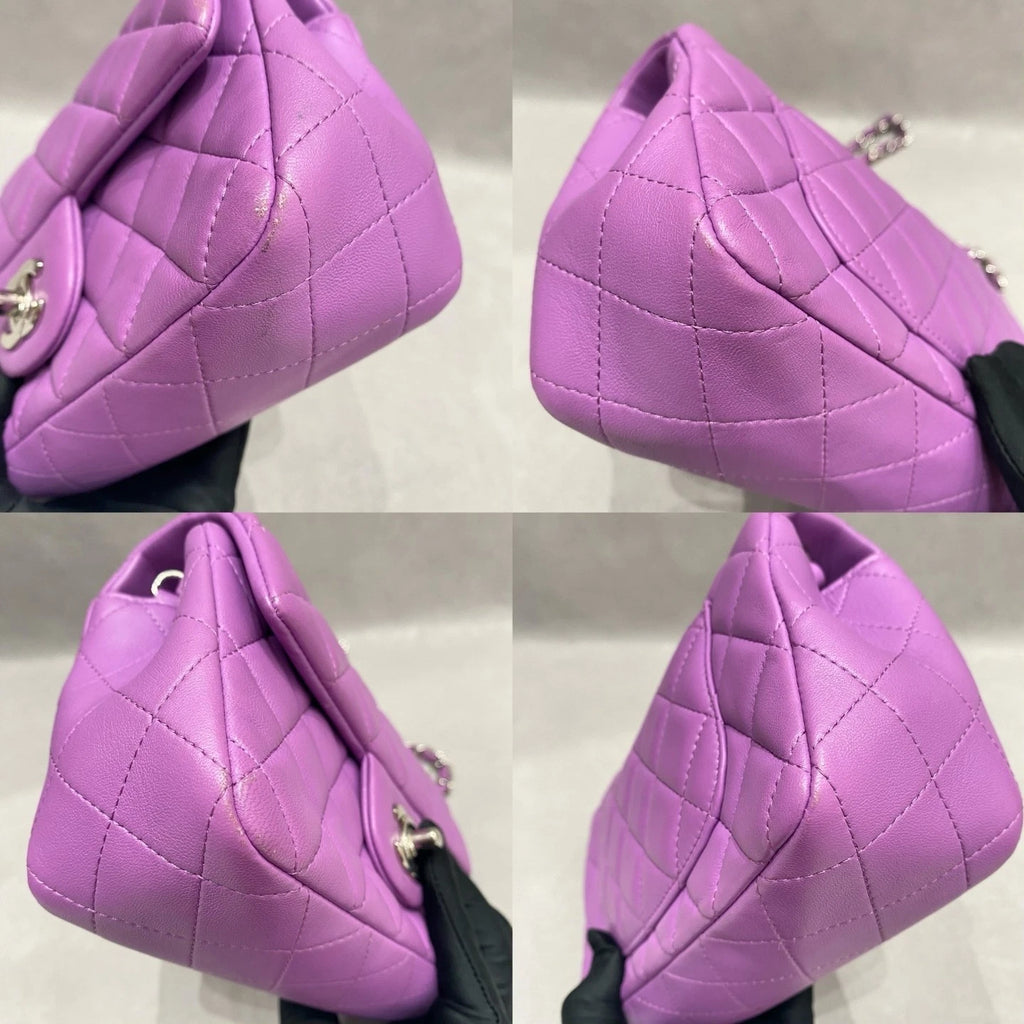 CHANEL Purple CF Mini Crossbody Bag For Women