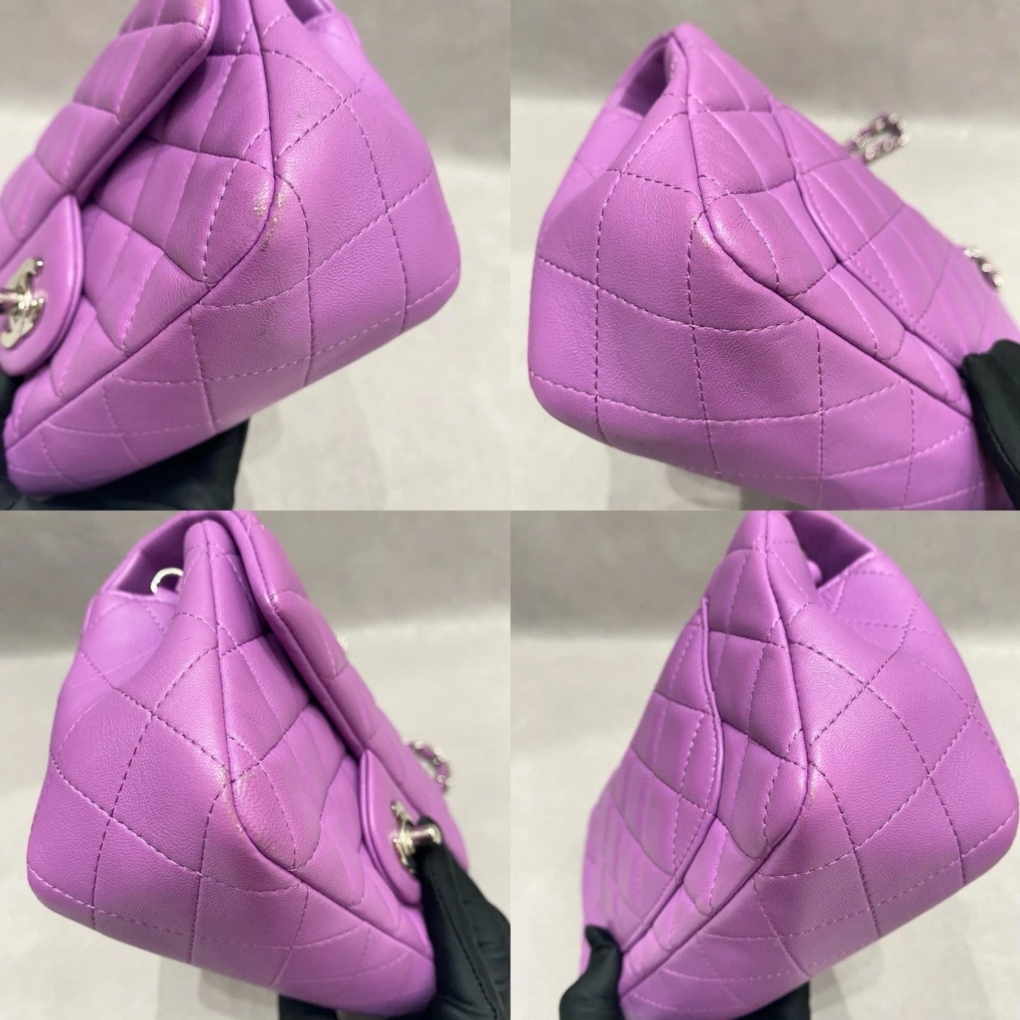 CHANEL Purple CF Mini Crossbody Bag For Women