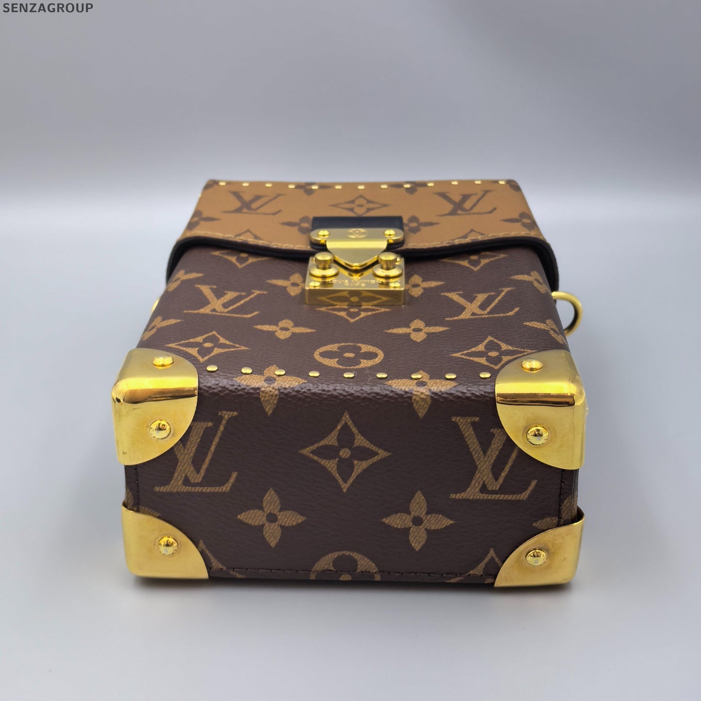 Louis Vuitton Monogram Camera Box Bag Brown Crossbody Shoulder Bag