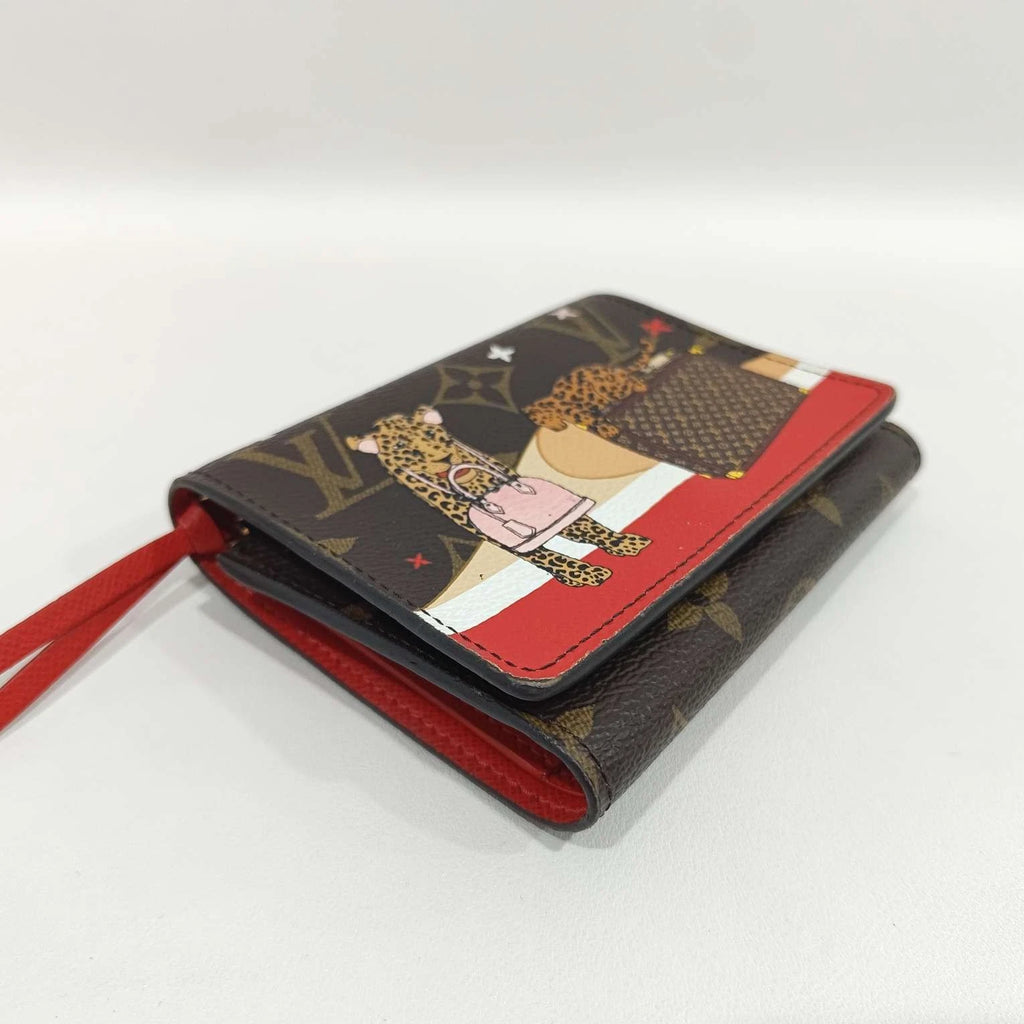 Louis Vuitton Leopard Print Leather Wallet For Women