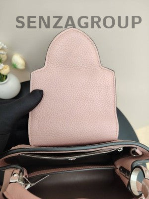 Louis Vuitton Capucines BB Pink Silver Handbag Shoulder Bag Classic Women