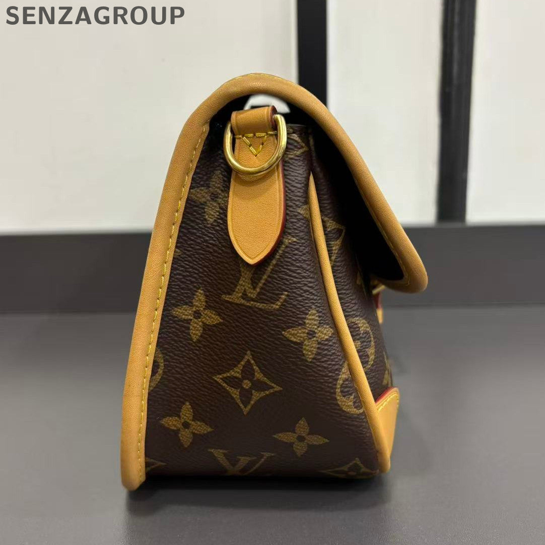 Louis Vuitton Diane PM Monogram Brown Shoulder Bag Classic Women