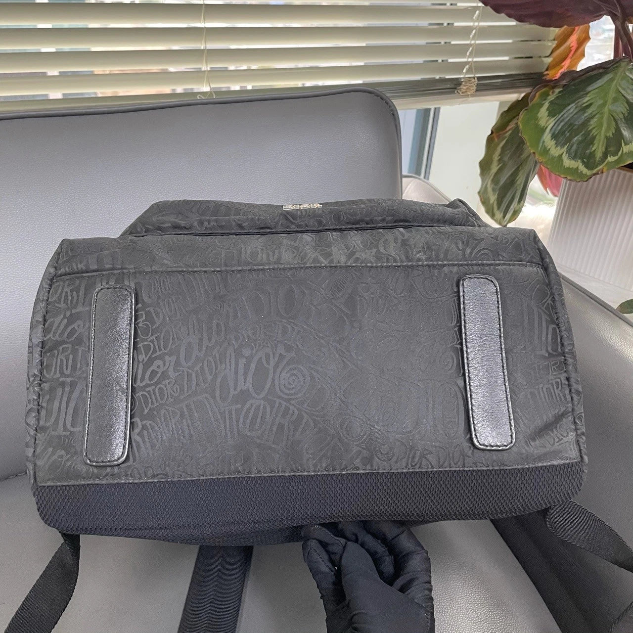 Dior x Stussy All Over Logo Print Casual Backpack For Women