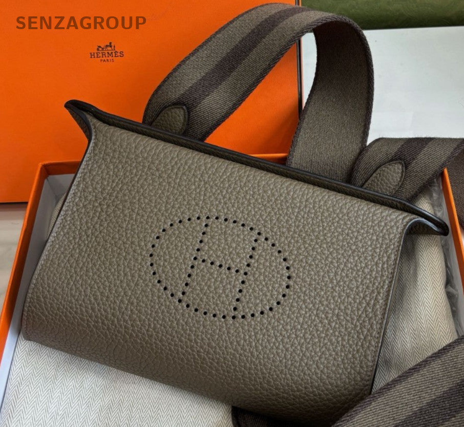 Hermes  Videpoches 2Way Shoulder Bag Crossbody Gray Used Women Classic