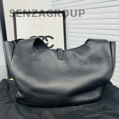 YSL Saint Laurent Black Gold Bea Tote Shoulder Bag Classic Women's