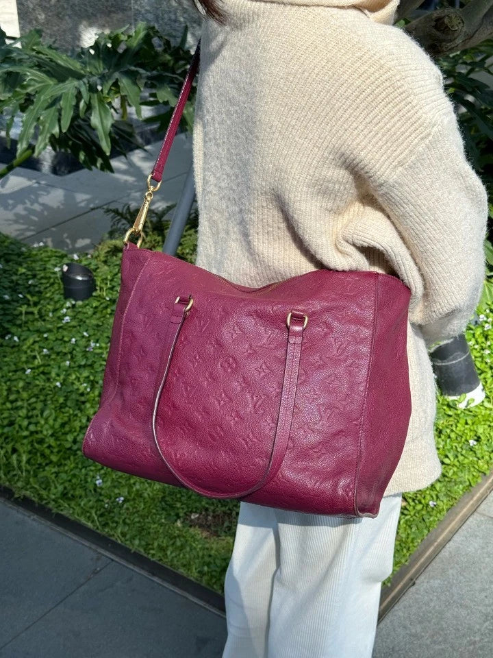 Louis Vuitton Lumineuse Red Gold Tote Bag For Women