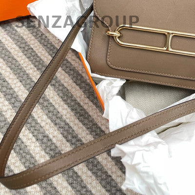 Hermès Brown Gold Shoulder Crossbody Bag Women Classic Fashion