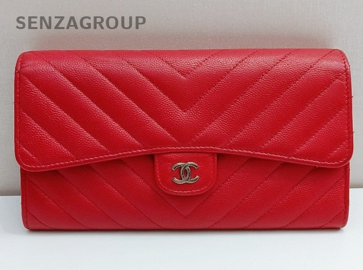 Chanel GF Wallet Chain Shoulder Bag Pink Gold Used Women Classic