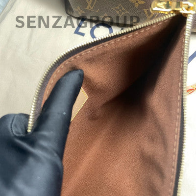 Louis Vuitton Atlantis GM Shoulder Bag Brown Gold Hardware Classic Women's