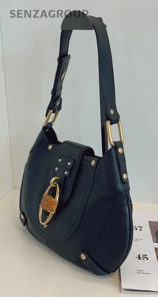 Ferragamo Hobo Horseshoe buckle Shoulder bag Women Black