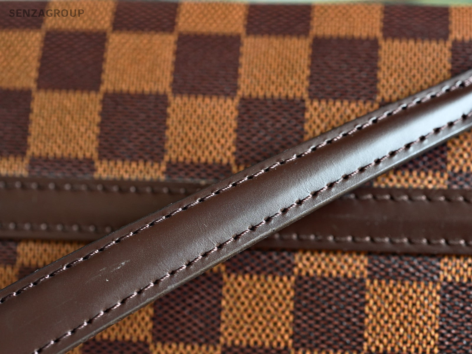 Louis Vuitton Damier Monogram Venice Shoulder Handbag brown