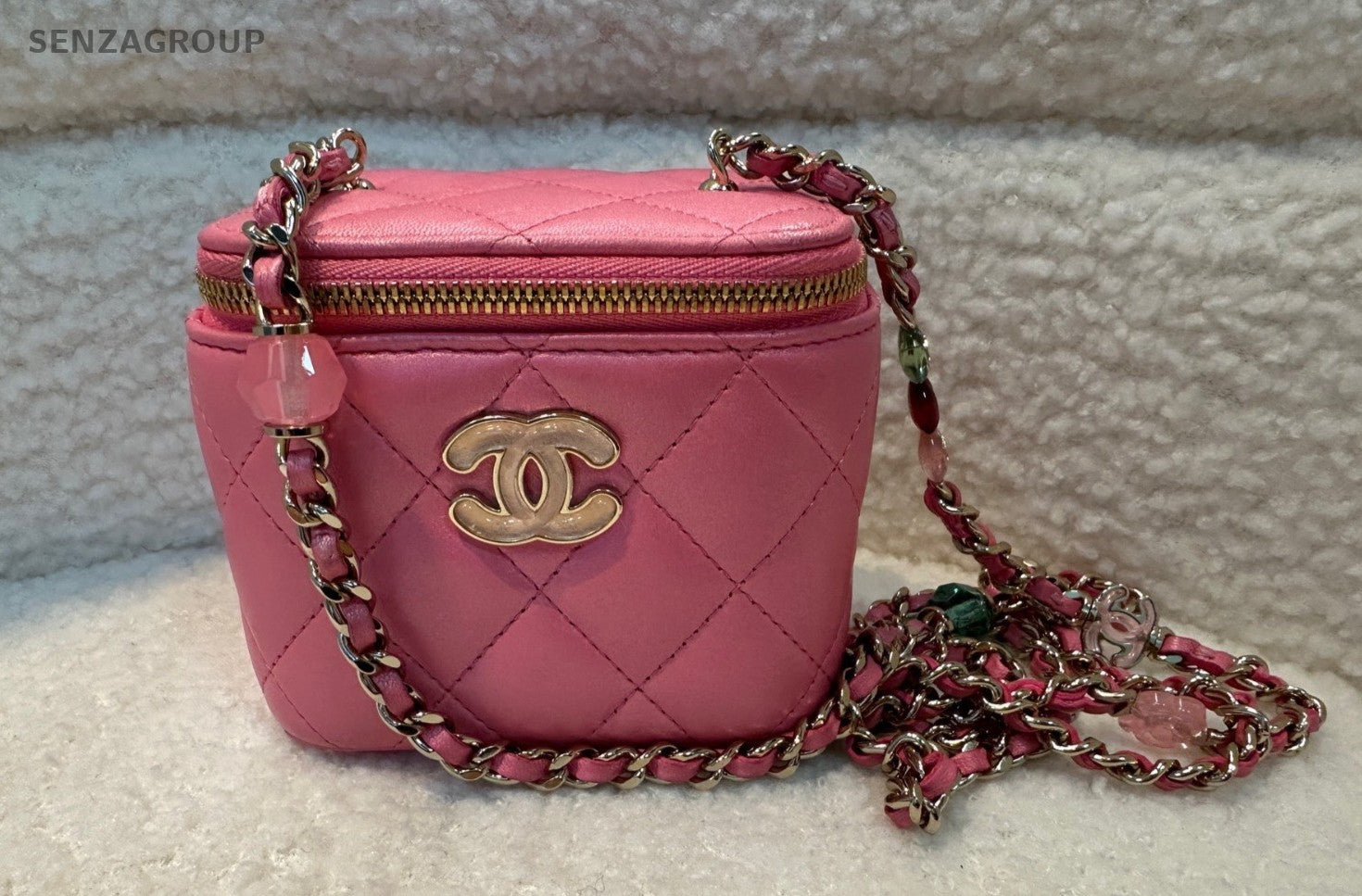 CHANEL Vanity Box Sweet Series Chain Shoulder bag Crossbody Pink Women