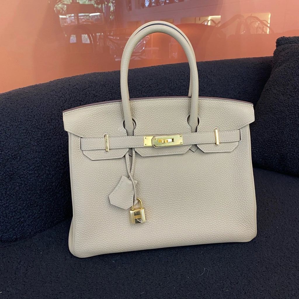 Hermes Birkin30 Togo Leather Handbag For Women