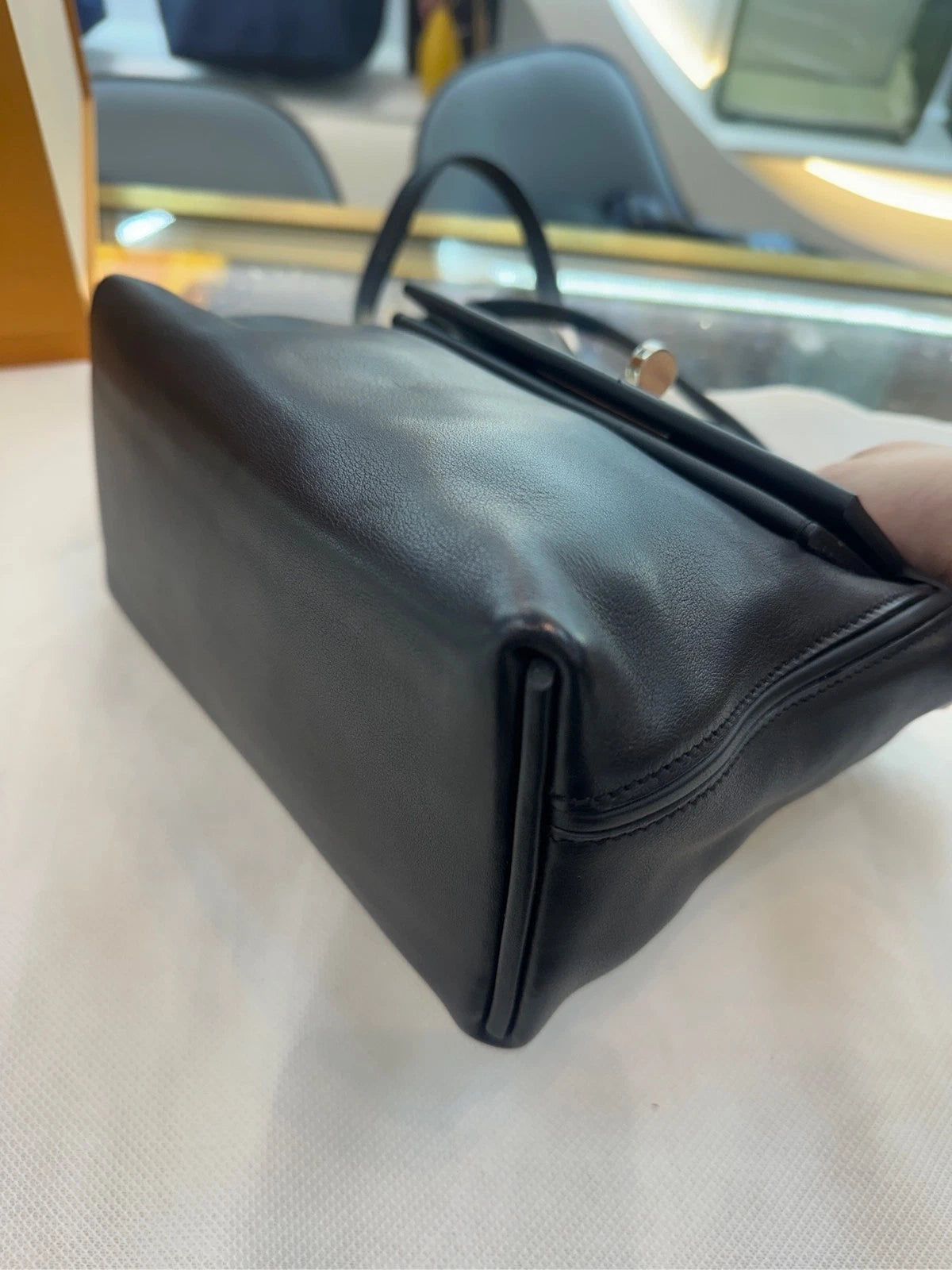 Hermes Mini 2424 Black Silver Handbag For Women