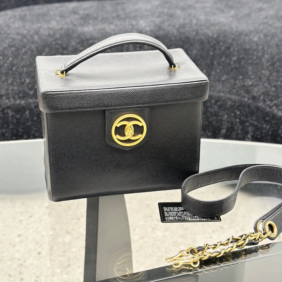 Chanel Vanity Crossbody Top Handle Excellent
