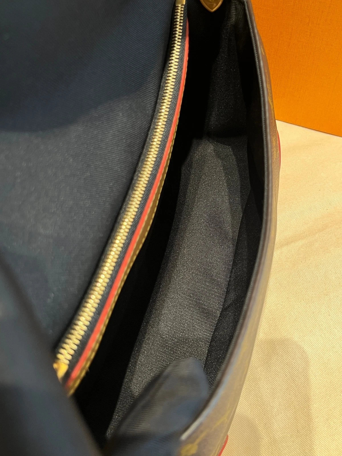 Louis Vuitton Monogram Canvas Black Strap Baguette Shoulder Bag For Women