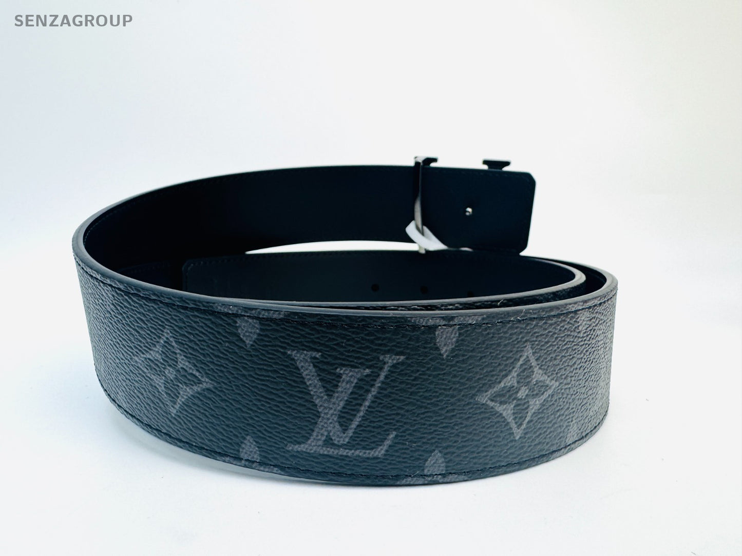 Louis Vuitton Black Monogram Men's Belt Classic Brand NEW