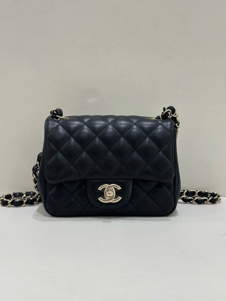 Authentic CHANEL Classic Flap Chain Crossbody Bag For Women