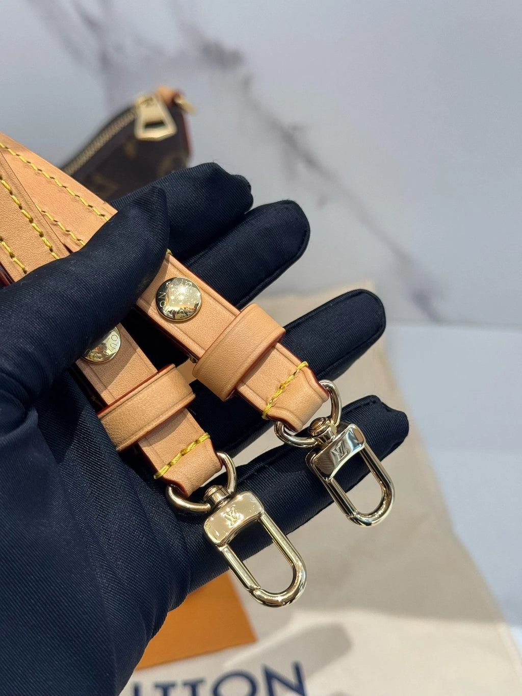 Louis Vuitton Nano Boulogne Monogram Canvas Shoulder Bag Women
