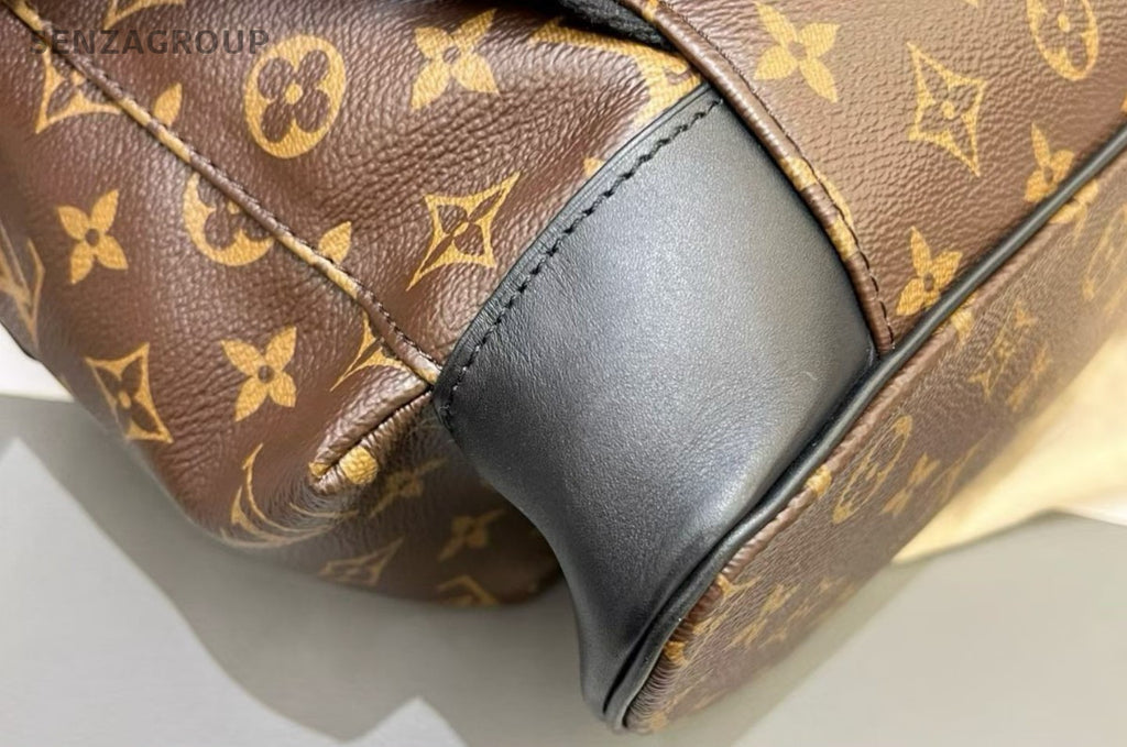 Louis Vuitton Christopher Monogram Backpack Brown Silver Unisex Adults Classic