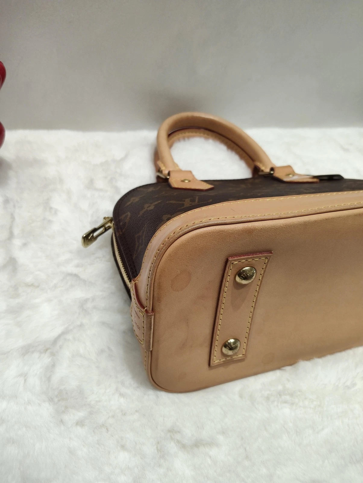 Louis Vuitton Monogram Canvas Mini Alma Shoulder Handbag For Women