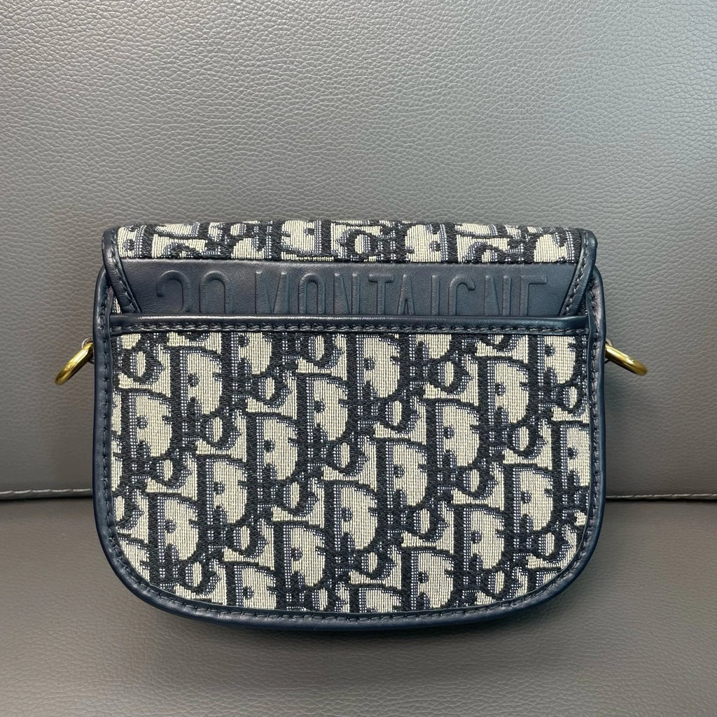 Dior Canvas Bobby Small Monogram Saddle Shoulder Bag For Women