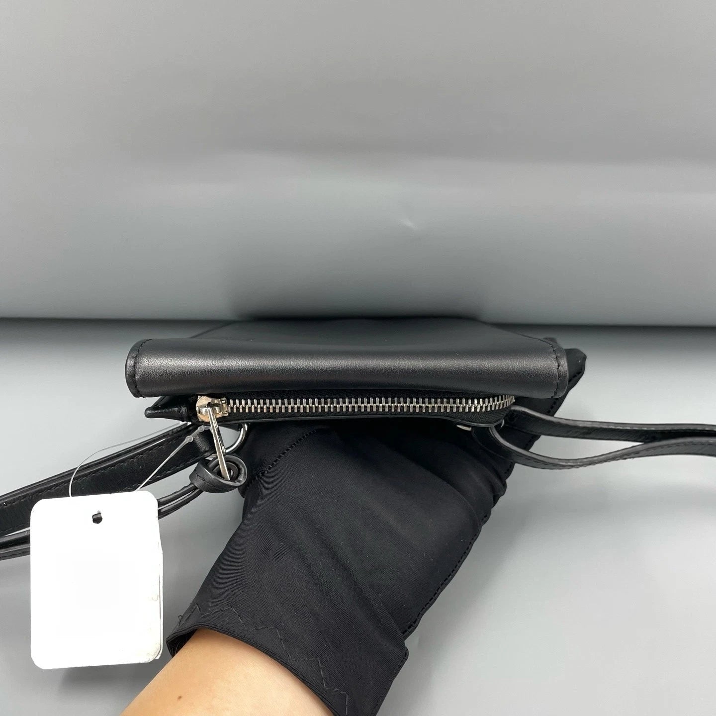 Loewe Black Leather Crossbody Phone Bag For Women