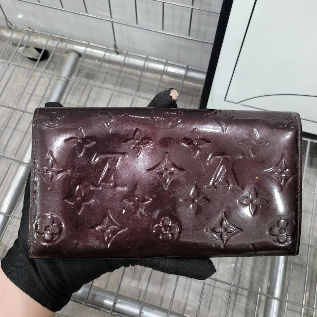 Louis Vuitton Women's Cherry Embossed Patent Long Folded Wallet