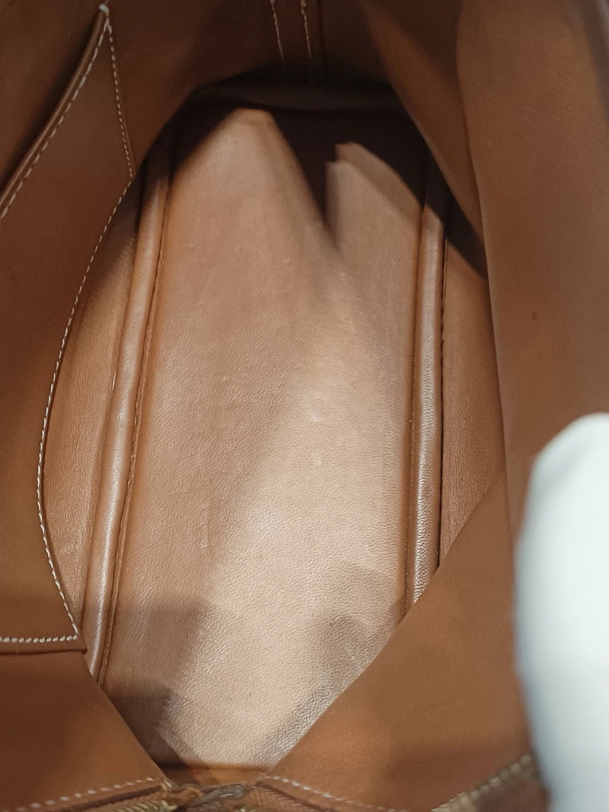 Hermes Bolide Mini Evercolor Leather Top Handle Crossbody Brown Gold Women