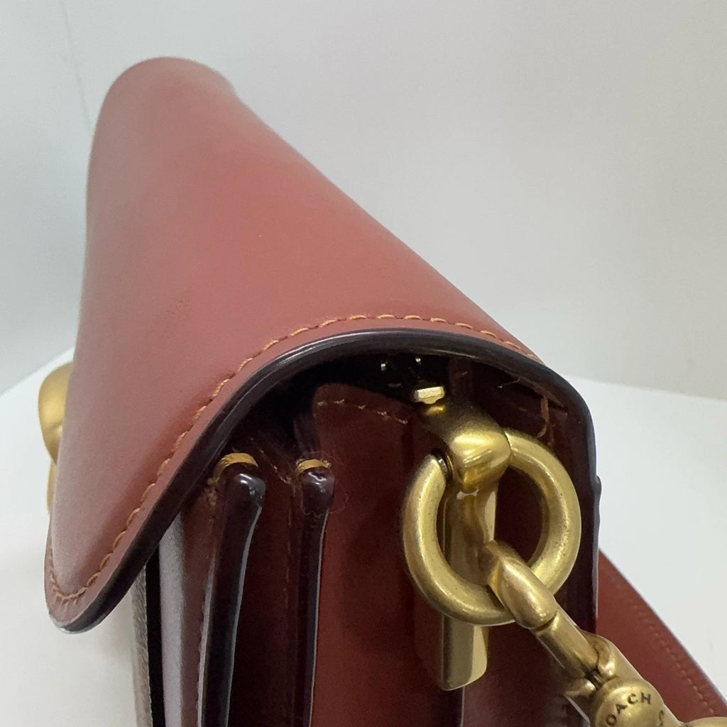 Coach Tabby 26 Women's Logo Leather Shoulder Crossbody Handbag