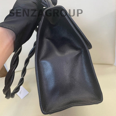 Chanel Vintage Black Gold Kelly Backpack Classic Women's Bag