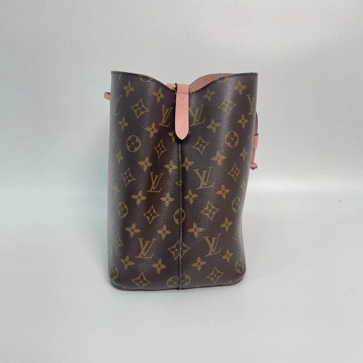 Louis Vuitton NeoNoe Pink Canvas Bucket Bag For Women