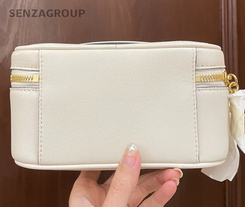 Gucci Blondie 2Way Crossbody Top Handle Bag White Gold Women Classic Fashion