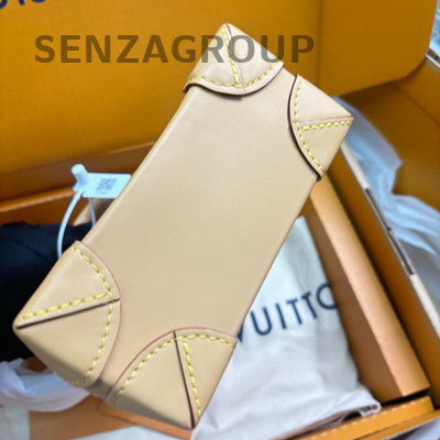 Louis Vuitton Damier Denim 3D Steamer Nano Crossbody Shoulder Bag Women