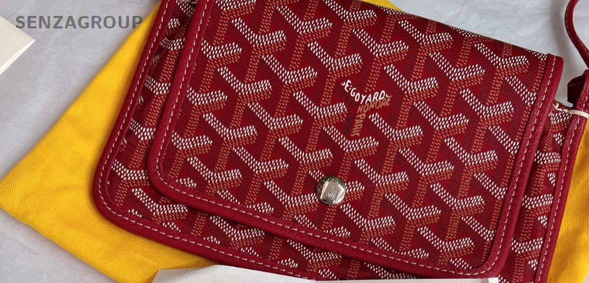 Goyard WOC Canvas Monogram Shoulder Clutch Crossbody Bag Women Red Brand new