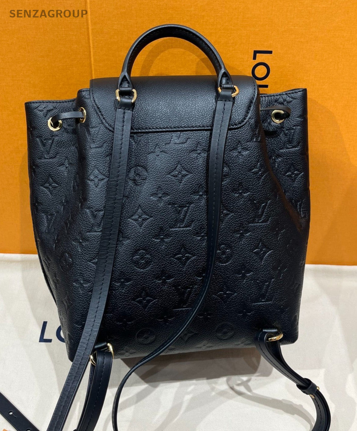 Louis Vuitton Monster Monogram Backpack Shoulder Bag Women Black