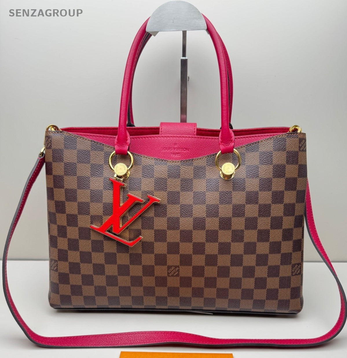 Louis Vuitton Riverside Damier Ebene Top Handle Tote Bordeaux Almost Brand New