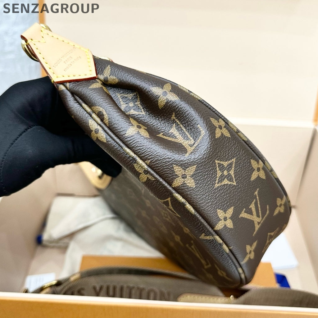 Louis Vuitton Looping Monogram Shoulder Bag Brown Classic Women