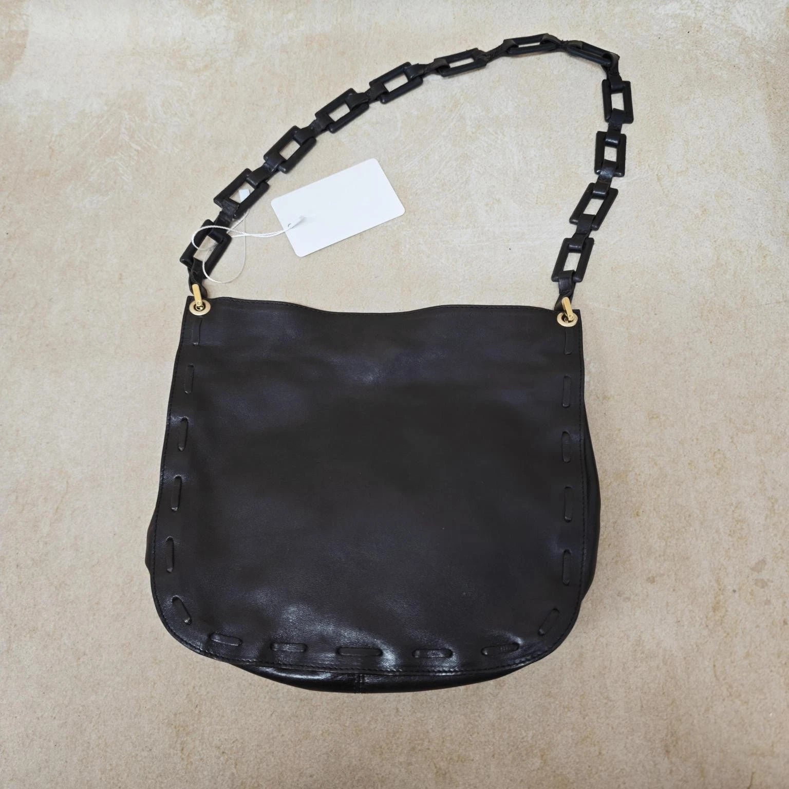 Authentic Bottega Veneta Black Shoulder Bag for Women