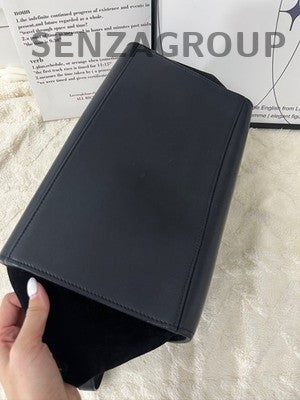 Celine Trapeze Bag Black White Color Block Women's Classic Fashion