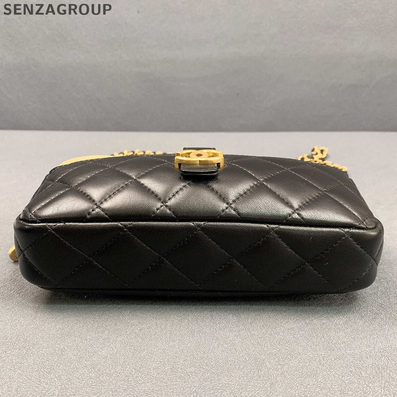 Chanel Suede & Leather Dual Zip Camera Bag Chain Shoulder Crossbody