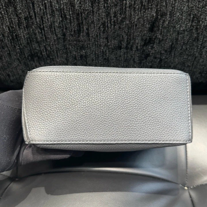 Loewe Puzzle Mini Top Handle Shoulder Crossbody Bag Gray Silver Women D