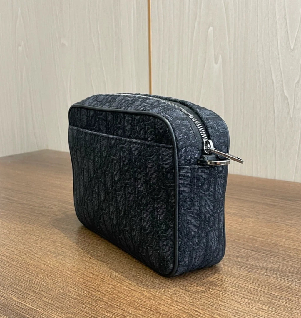 Christian Dior Safari Message Bag Shoulder Bag Black Unisex