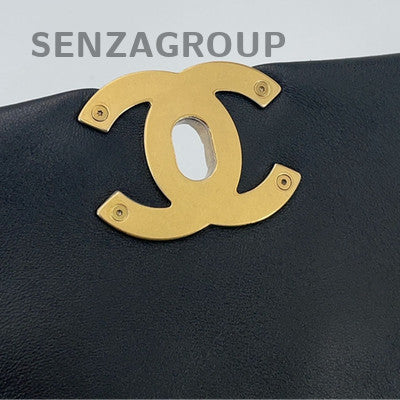 Chanel 19 Bag Black Gold Small Shoulder Bag Chip Version Classic