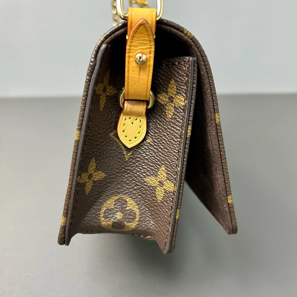 Louis Vuitton Canvas Monogram Lily WOC Shoulder Crossbody Bag For Women