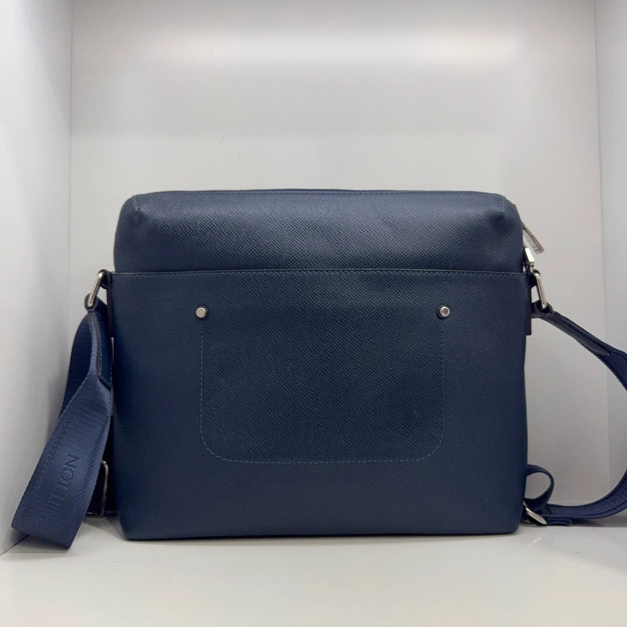 Louis Vuitton Blue Calfskin Messenger Shoulder Crossbody Bag For Women